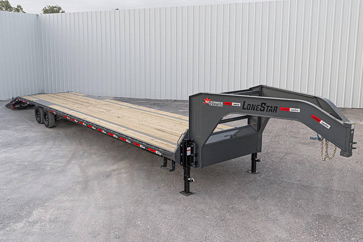 LoneStar 40'x102" Gooseneck Lo-Pro Flatbed Trailer w/ Singles (LS) - Image 4