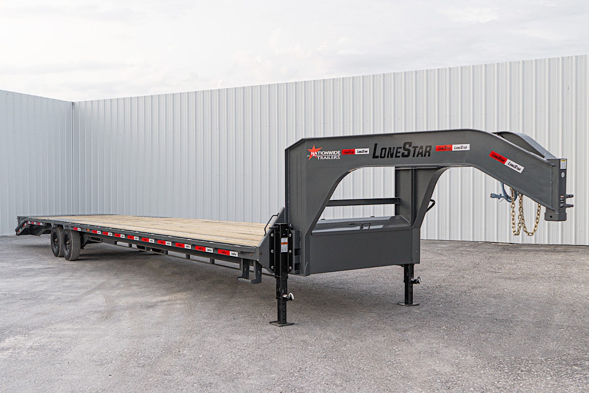 LoneStar 40'x102" Gooseneck Lo-Pro Flatbed Trailer w/ Singles (LS) - Image 5