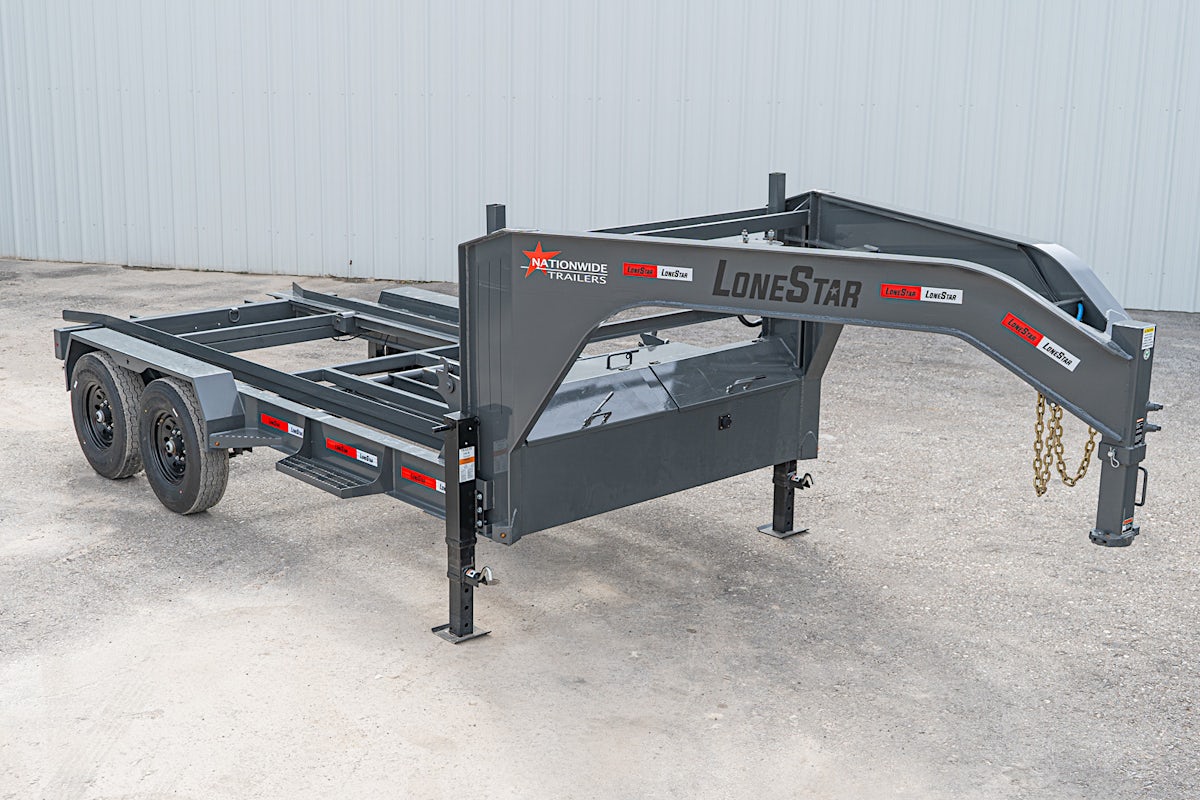 LoneStar 14' HD Roll Off Dumpster Trailer (DR) - Image 2