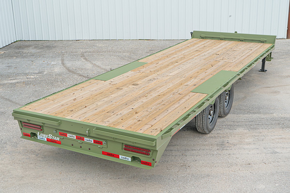 LoneStar 24'x102" 8" I-Beam Deckover Flatbed Trailer (F8) - Image 11