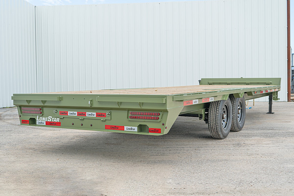 LoneStar 24'x102" 8" I-Beam Deckover Flatbed Trailer (F8) - Image 13