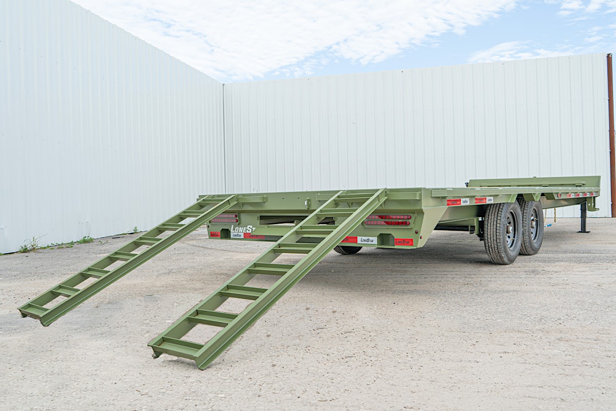 LoneStar 24'x102" 8" I-Beam Deckover Flatbed Trailer (F8) - Image 14