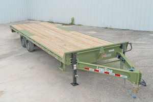 LoneStar 24'x102" 8" I-Beam Deckover Flatbed Trailer (F8)