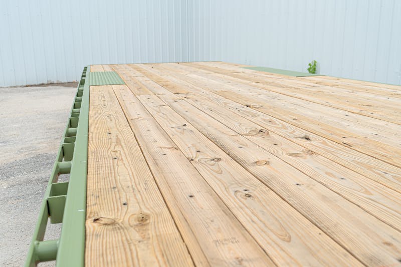 LoneStar 24ftx102in 8in I Beam Deckover Flatbed Trailer  F8