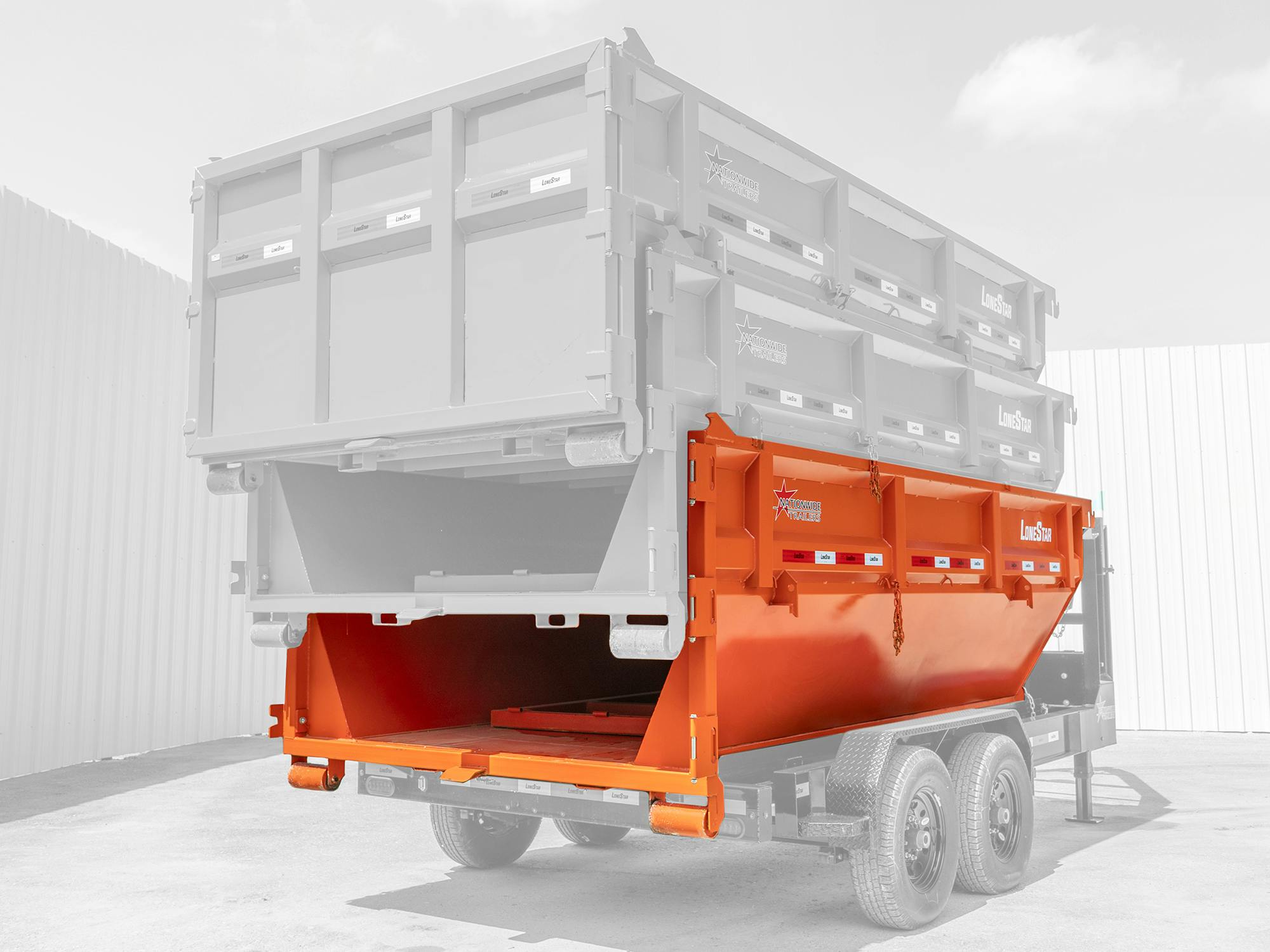 LoneStar 14' 14YD Steel Dumpster Bin w/ 4' Sides - Stock #76286 - Image 3 of 3