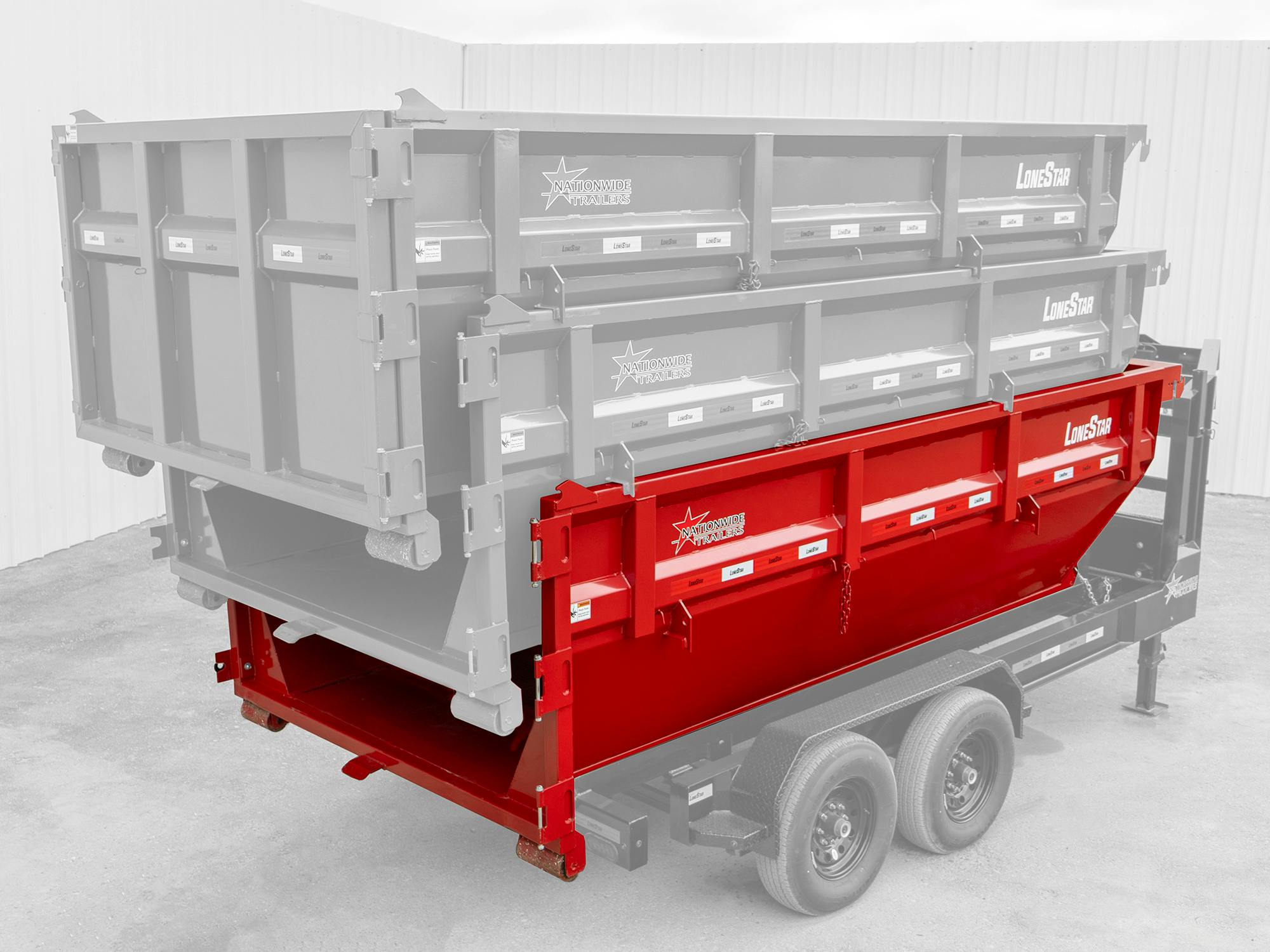 LoneStar 14' 14YD Steel Dumpster Bin w/ 4' Sides - Stock #76290 - Image 3 of 3