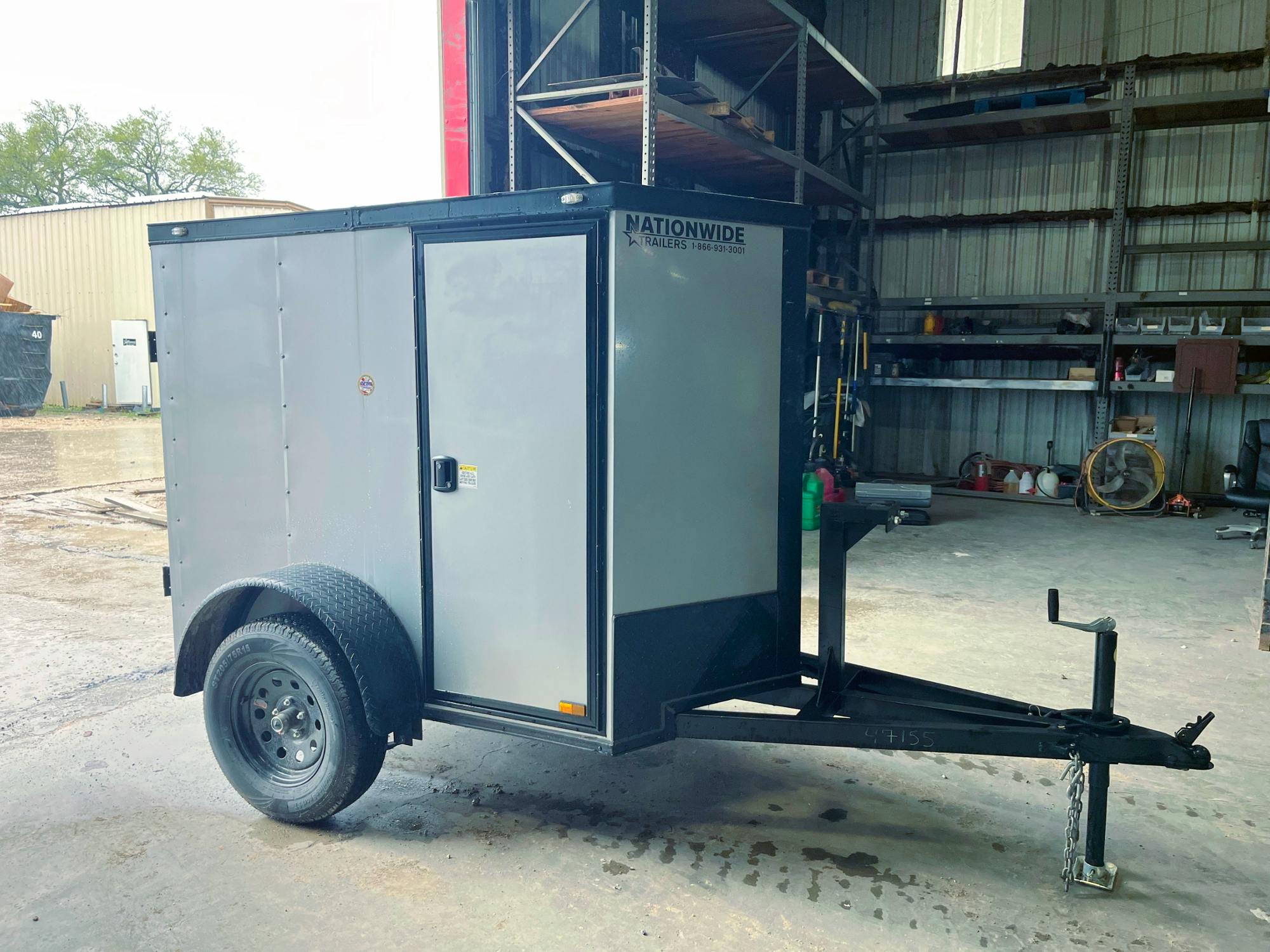 Spartan 4'x6' Enclosed Cargo Trailer w/ Rear Barn Door - Stock #76551 - Image 1 of 3