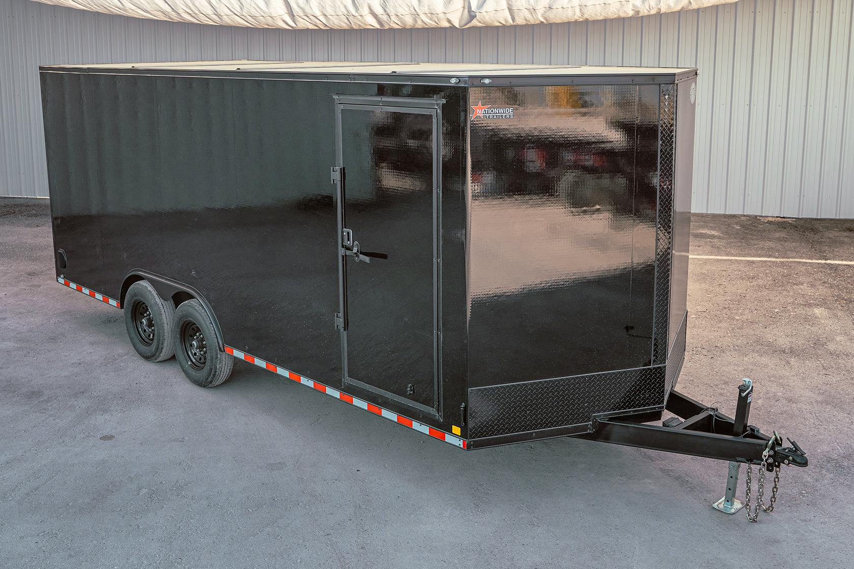 CellTech 8.5'x24' All-Steel Enclosed Cargo Trailer w/ Rear Barn Doors (C2) - Image 1