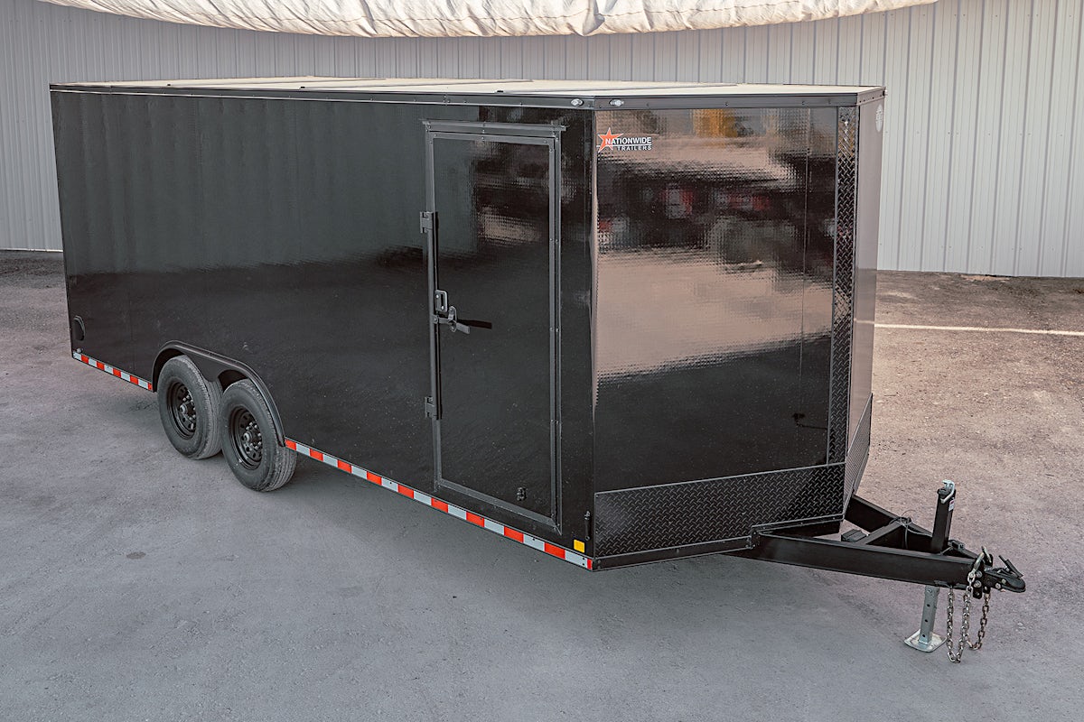 CellTech 8.5'x24' All-Steel Enclosed Cargo Trailer w/ Rear Barn Doors (C2) - Image 1