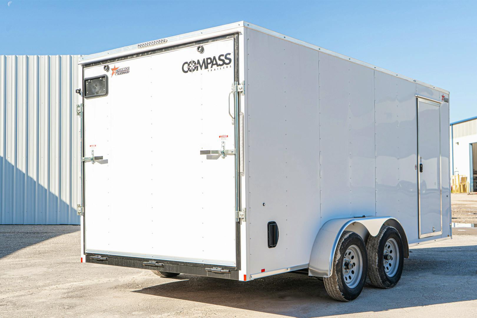 Compass 7'x16' Enclosed Cargo Trailer w/ Rear Ramp Door (C2) - Image 13