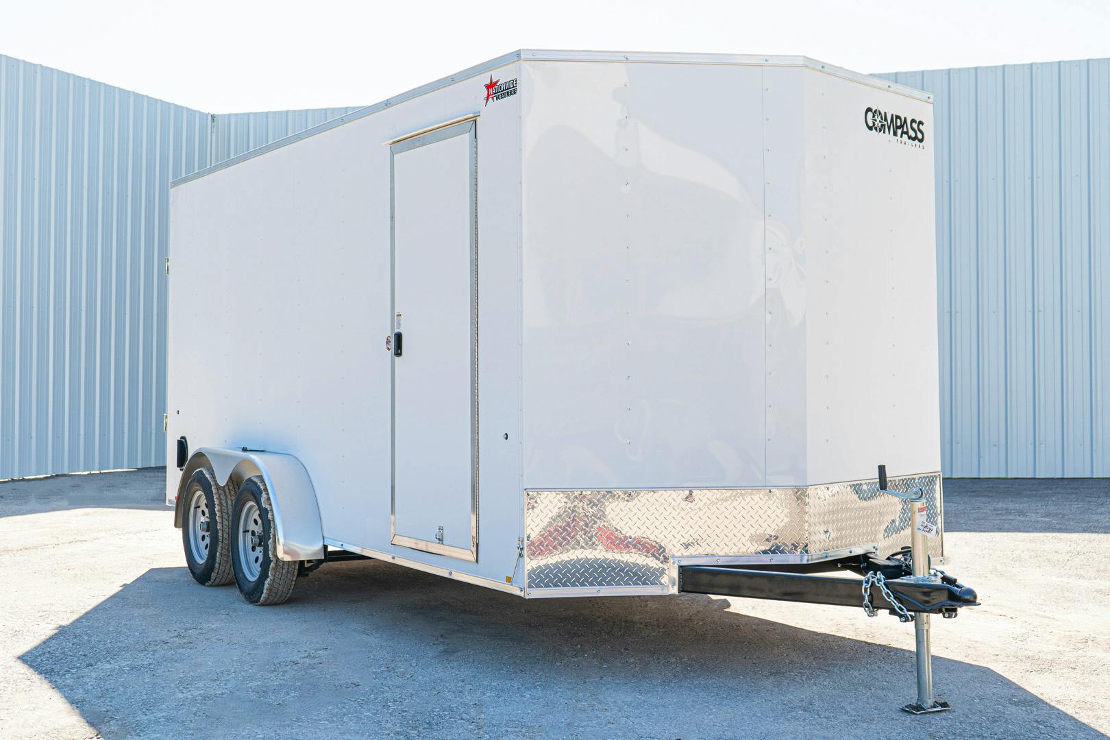 Compass 7'x16' Enclosed Cargo Trailer w/ Rear Ramp Door (C2) - Image 2