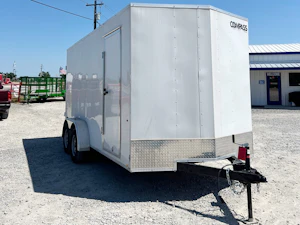 Compass 7'x16' Enclosed Cargo Trailer w/ Rear Ramp Door (C2)