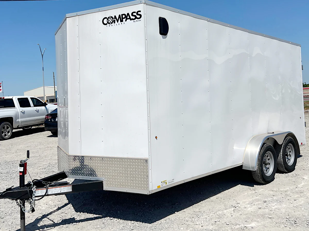 Compass 7'x16' Enclosed Cargo Trailer w/ Rear Ramp Door (C2) - Stock #76777 - Image 6 of 6 Compass 7'x16' Enclosed Cargo Trailer w/ Rear Ramp Door (C2) - Stock #76777 - Image 6 of 6