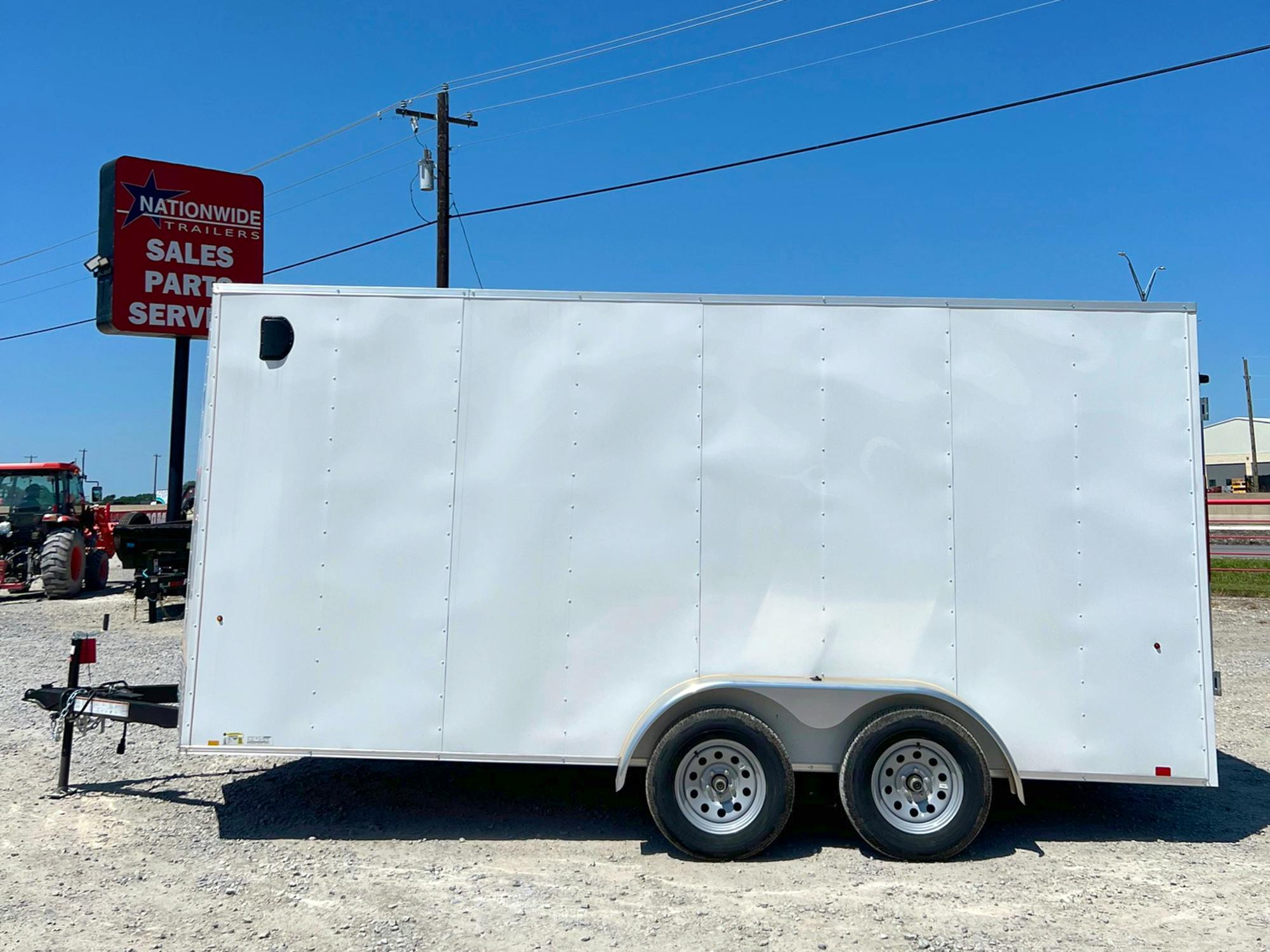 Compass 7'x16' Enclosed Cargo Trailer w/ Rear Ramp Door (C2) - Stock #76777 - Image 5 of 6