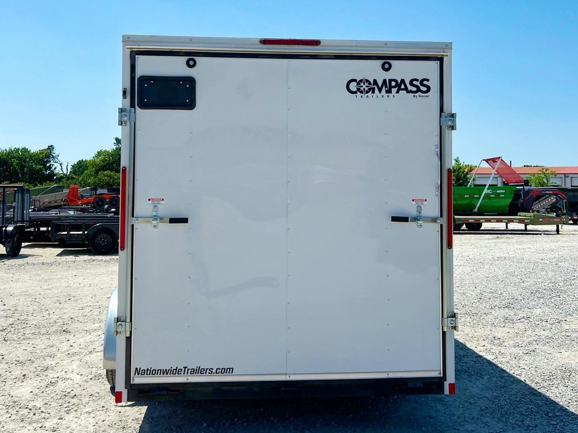 Compass 7'x16' Enclosed Cargo Trailer w/ Rear Ramp Door (C2) - Stock #76777 - Image 4 of 6