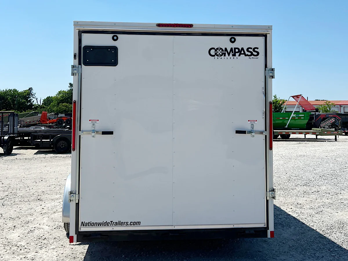 Compass 7'x16' Enclosed Cargo Trailer w/ Rear Ramp Door (C2) - Stock #76777 - Image 4 of 6 Compass 7'x16' Enclosed Cargo Trailer w/ Rear Ramp Door (C2) - Stock #76777 - Image 4 of 6