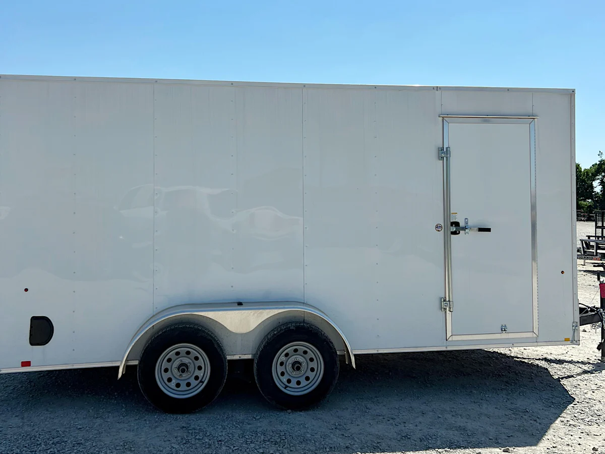 Compass 7'x16' Enclosed Cargo Trailer w/ Rear Ramp Door (C2) - Stock #76777 - Image 3 of 6 Compass 7'x16' Enclosed Cargo Trailer w/ Rear Ramp Door (C2) - Stock #76777 - Image 3 of 6