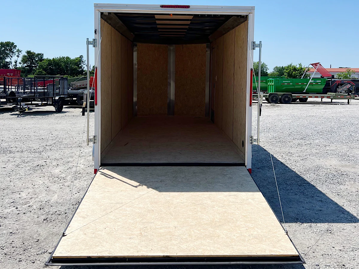 Compass 7'x16' Enclosed Cargo Trailer w/ Rear Ramp Door (C2) - Stock #76777 - Image 2 of 6 Compass 7'x16' Enclosed Cargo Trailer w/ Rear Ramp Door (C2) - Stock #76777 - Image 2 of 6