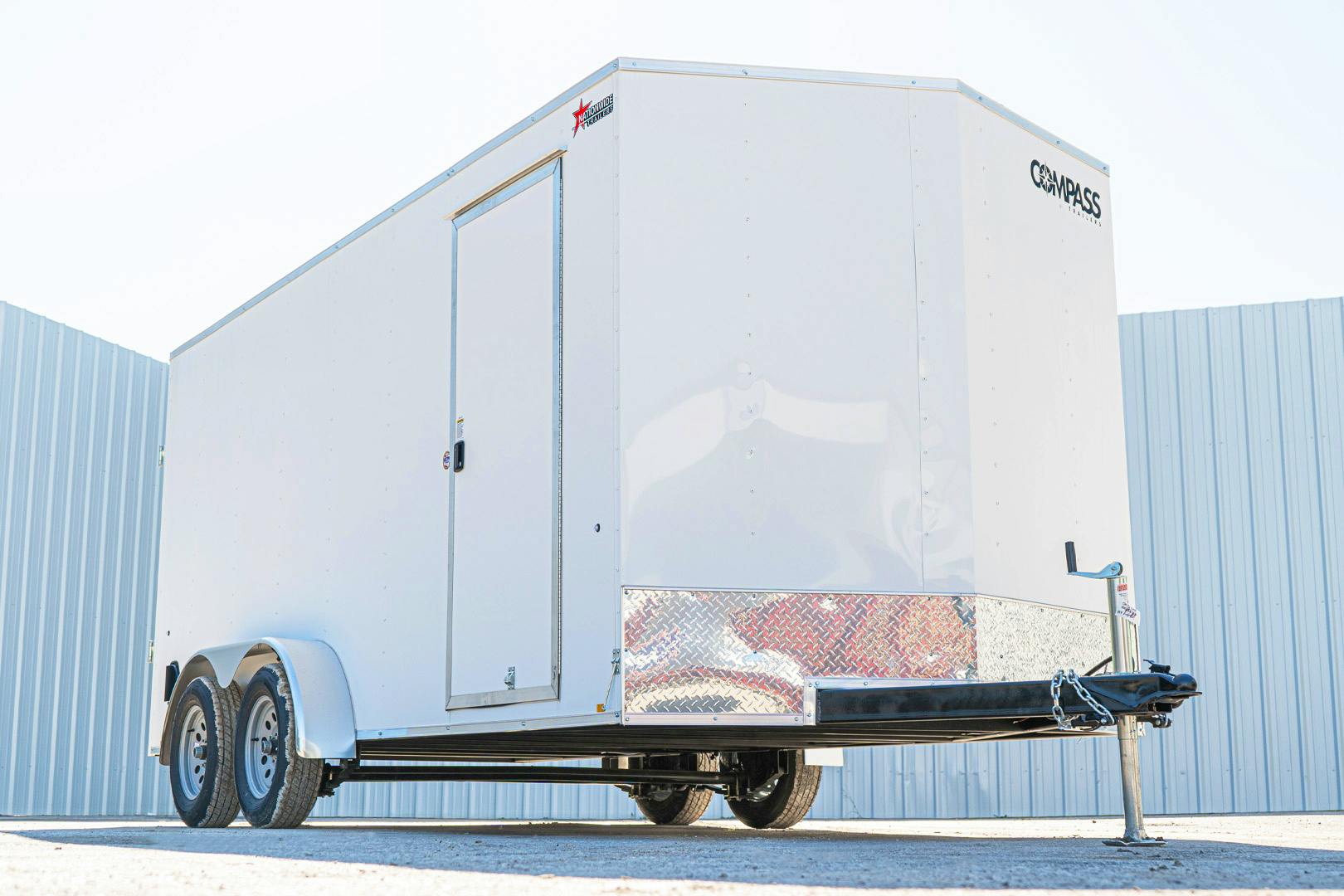 Compass 7'x16' Enclosed Cargo Trailer w/ Rear Ramp Door (C2) - Stock #76778 - Image 3 of 18
