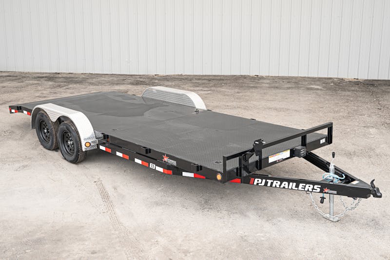 PJ Trailers 20ftx83in 5in Channel Car Trailer w  Steel Deck  C5