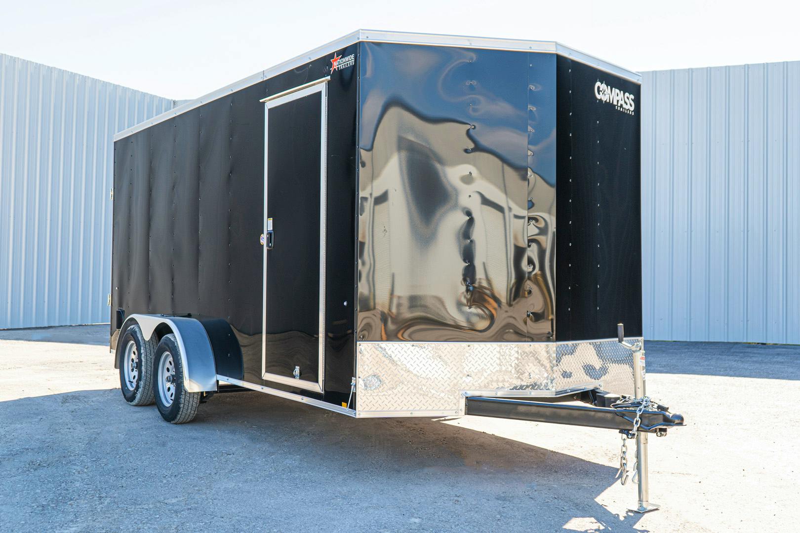 Compass 7'x16' Enclosed Cargo Trailer w/ Rear Ramp Door (C2) - Stock #76998 - Image 2 of 18