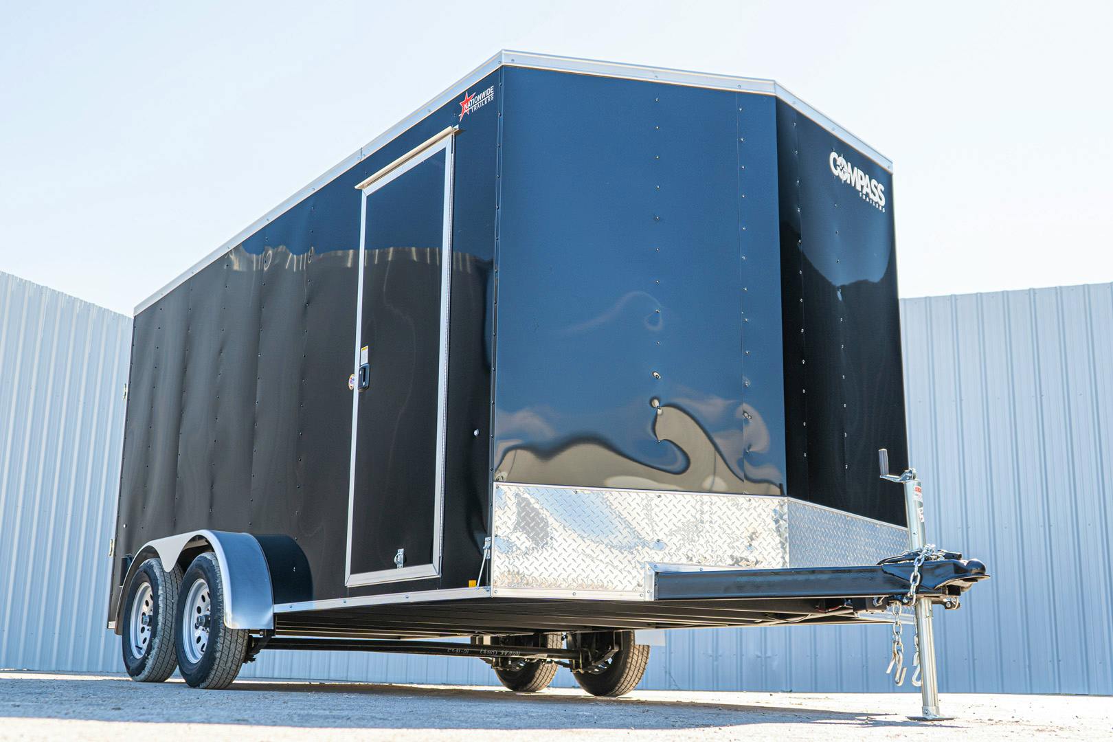 Compass 7'x16' Enclosed Cargo Trailer w/ Rear Ramp Door (C2) - Stock #76998 - Image 3 of 18