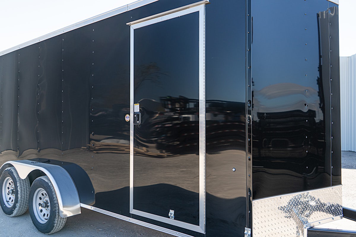 Compass 7'x16' Enclosed Cargo Trailer w/ Rear Ramp Door (C2) - Image 6