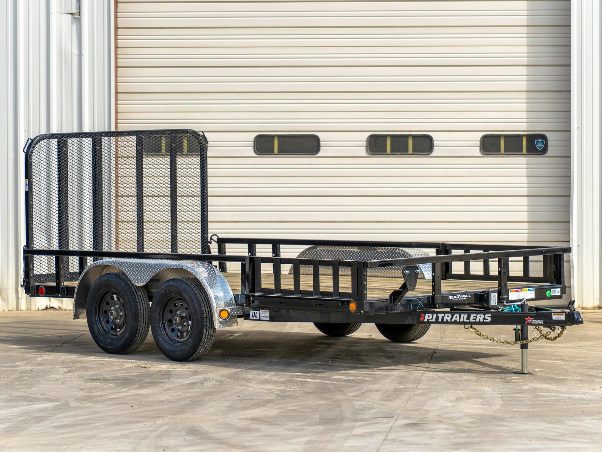 PJ Trailers 14'x83" Tandem Axle 4" Channel Utility Trailer (UL) - Stock #77080 - Image 1 of 3