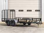 PJ Trailers 14'x83" Tandem Axle 4" Channel Utility Trailer (UL) Stock #77080 - Thumbnail 1