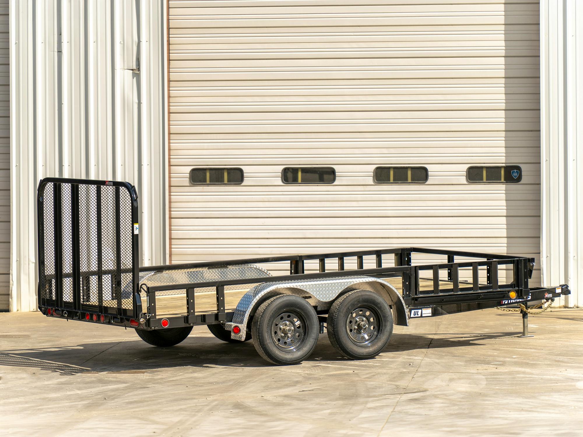 PJ Trailers 14'x83" Tandem Axle 4" Channel Utility Trailer (UL) - Stock #77080 - Image 2 of 3