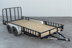 PJ Trailers 14'x83" Tandem Axle 4" Channel Utility Trailer (UL)