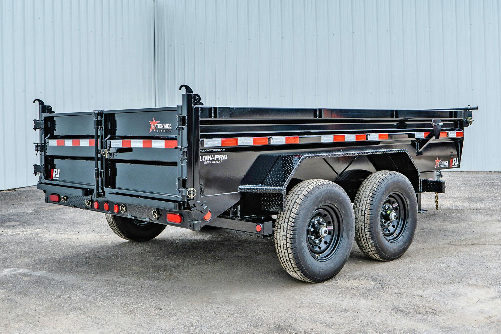 PJ Trailers 12'x83" Low Pro Dump Trailer w/ 2' Sides (DL) - Image 20