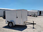 Compass 5'x8' Enclosed Cargo Trailer w/ Rear Ramp Door (C1) Stock #77200 - Thumbnail 1