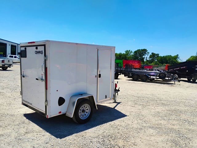 Compass 5'x8' Enclosed Cargo Trailer w/ Rear Ramp Door (C1) - Stock #77200 - Image 5 of 7
