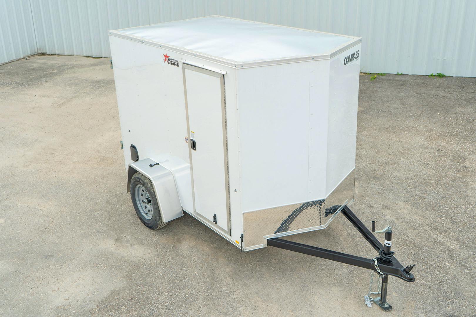 Compass 5'x8' Enclosed Cargo Trailer w/ Rear Ramp Door (C1) - Stock #77200 - Image 4 of 17