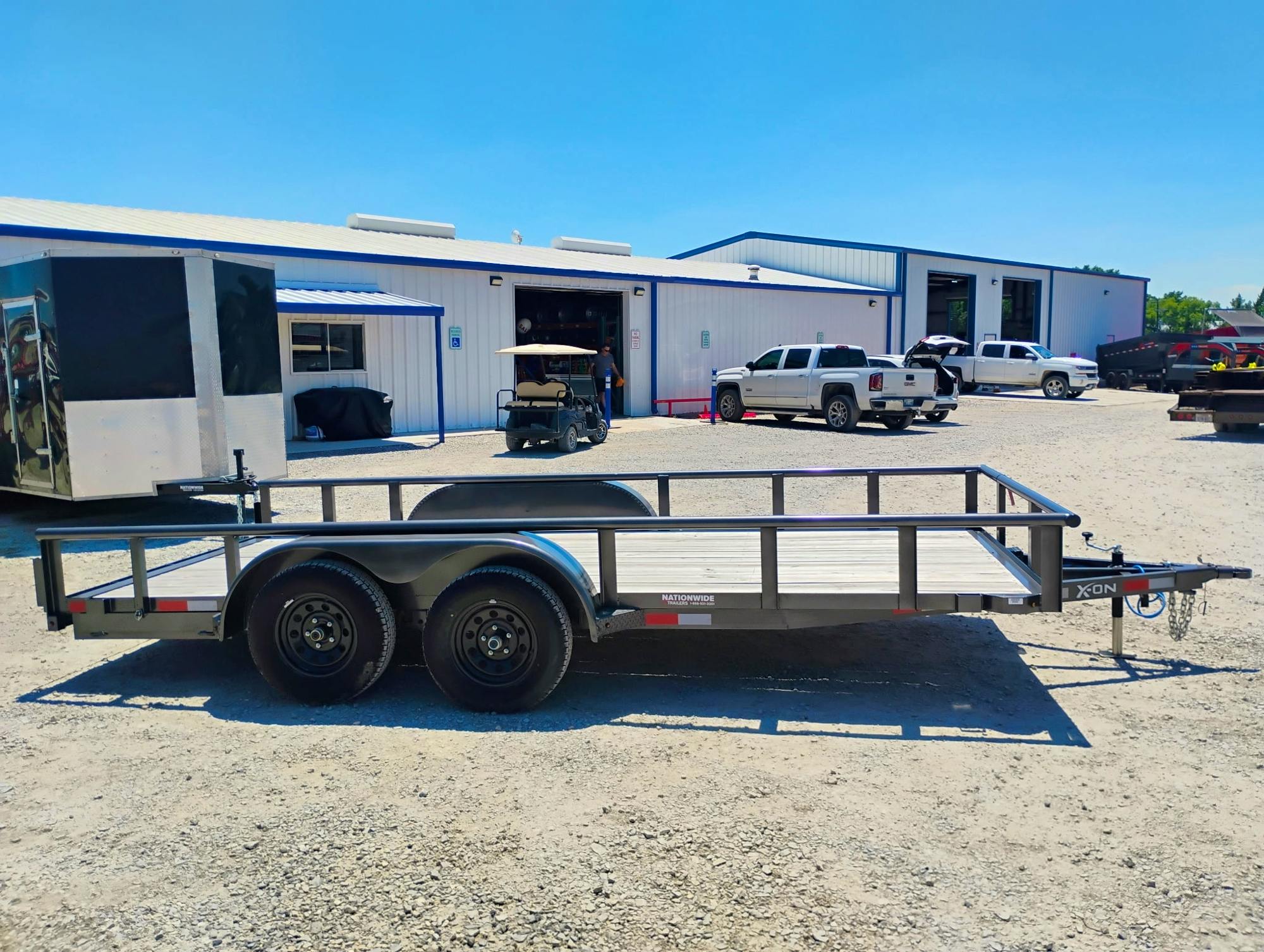 X-ON 16'x83" Utility Trailer w/ Slide-In Ramps (U2) - Stock #77349 - Image 5 of 5