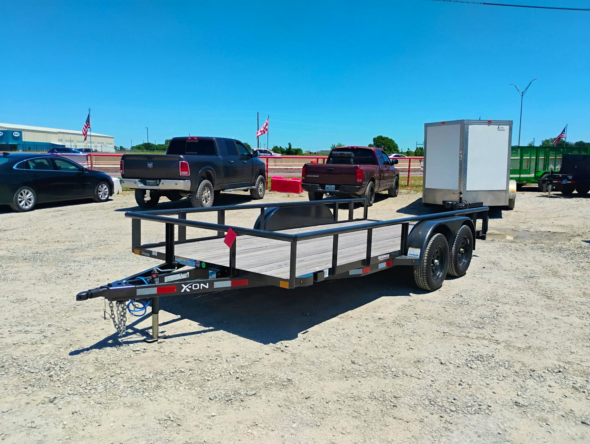 X-ON 16'x83" Utility Trailer w/ Slide-In Ramps (U2) - Stock #77349 - Image 1 of 5