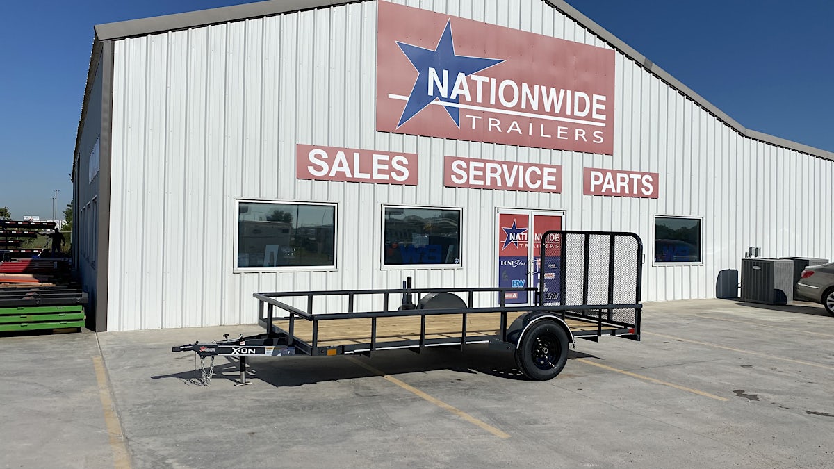 X-ON 14'x77" Utility Trailer w/ 4' Gate (U1) - Image 1