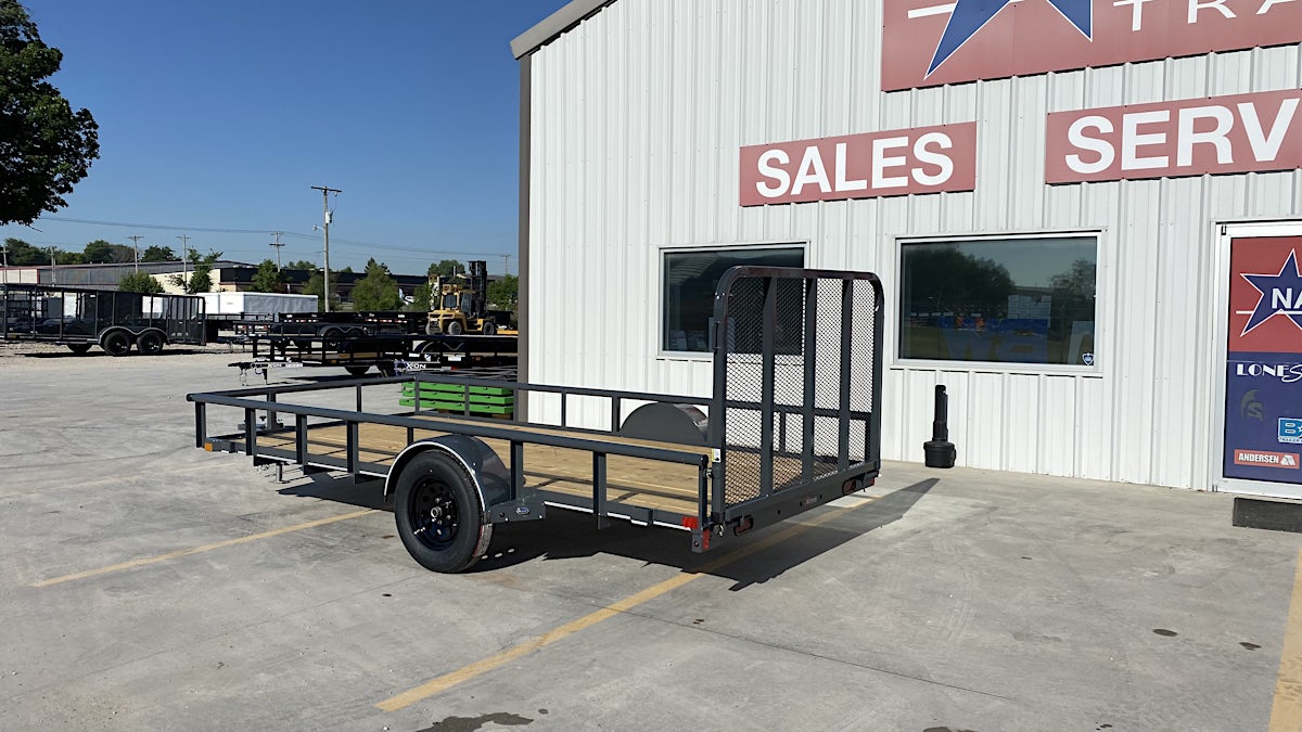 X-ON 14'x77" Utility Trailer w/ 4' Gate (U1) - Image 2