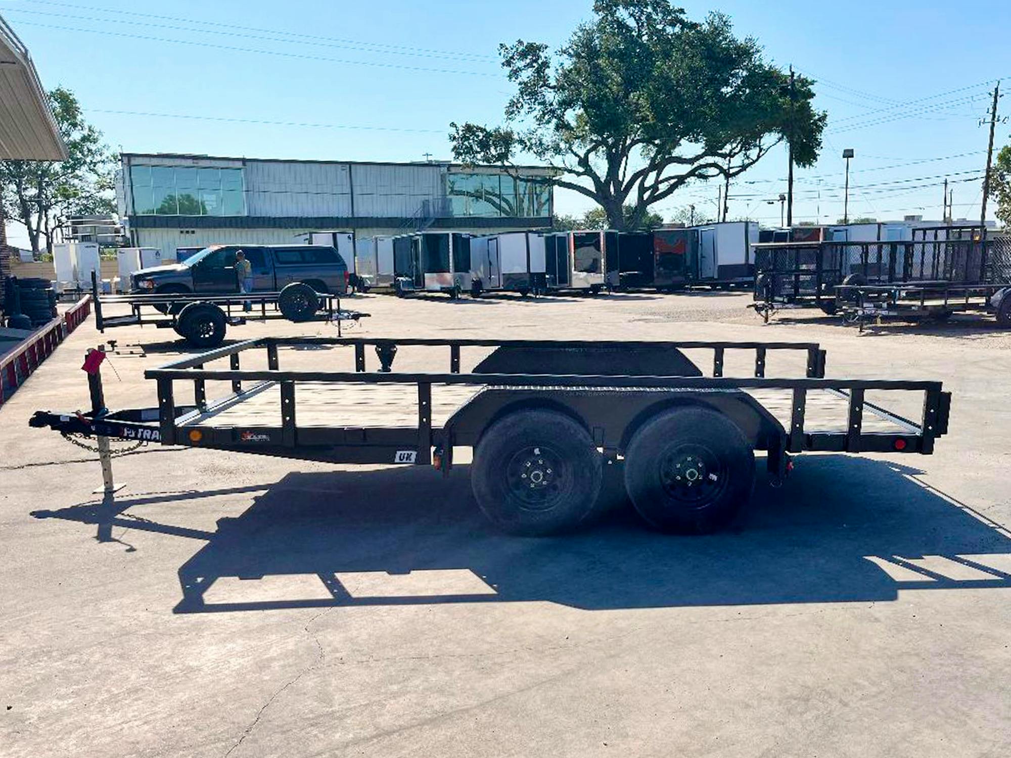 PJ Trailers 14'x77" Tandem Axle 4" Channel Utility Trailer (UK) - Stock #77428 - Image 4 of 4