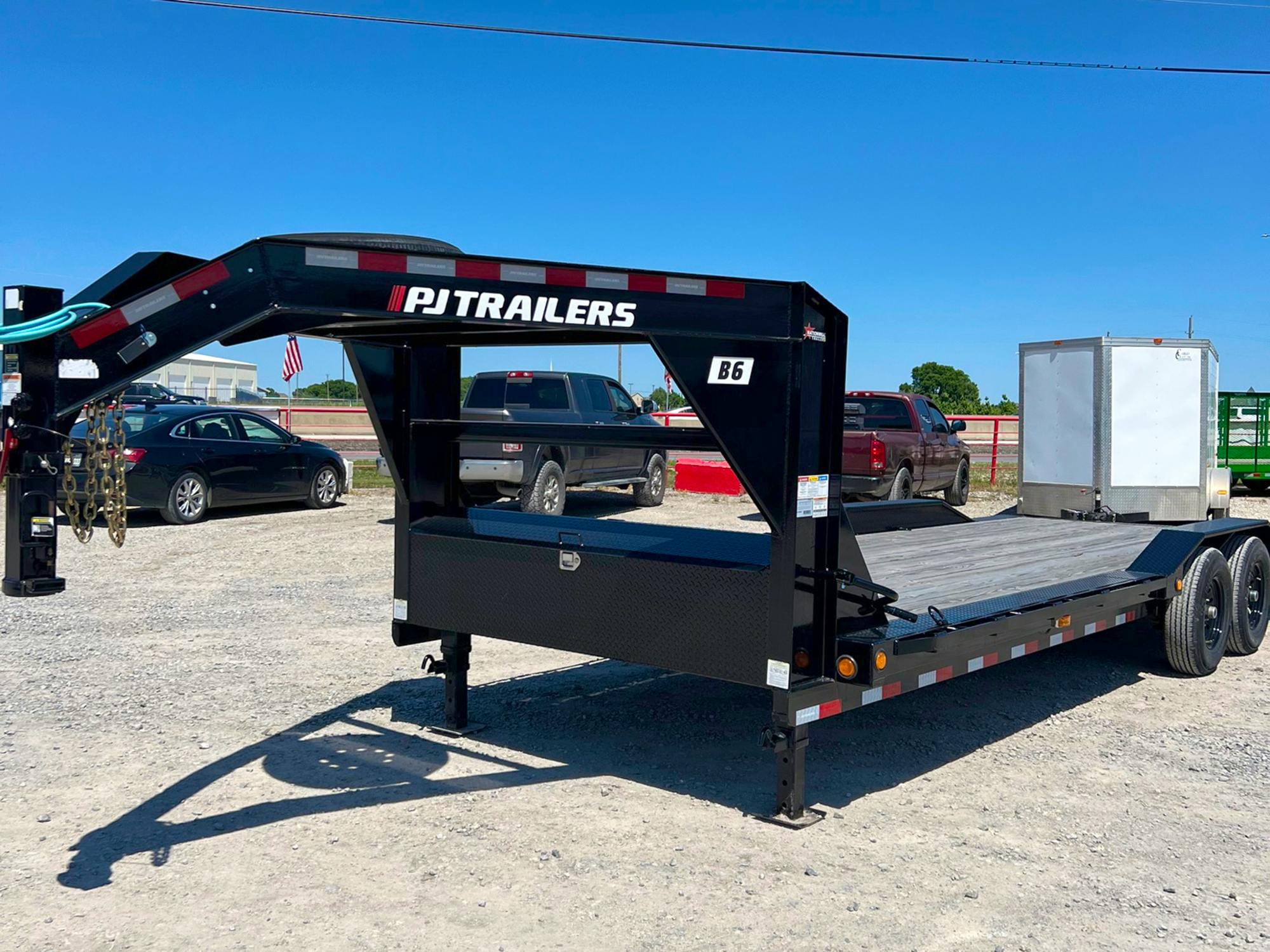 PJ Trailers 24'x102" GN 6" Channel Super-Wide Equipment Trailer (B6) - Stock #77556 - Image 4 of 5