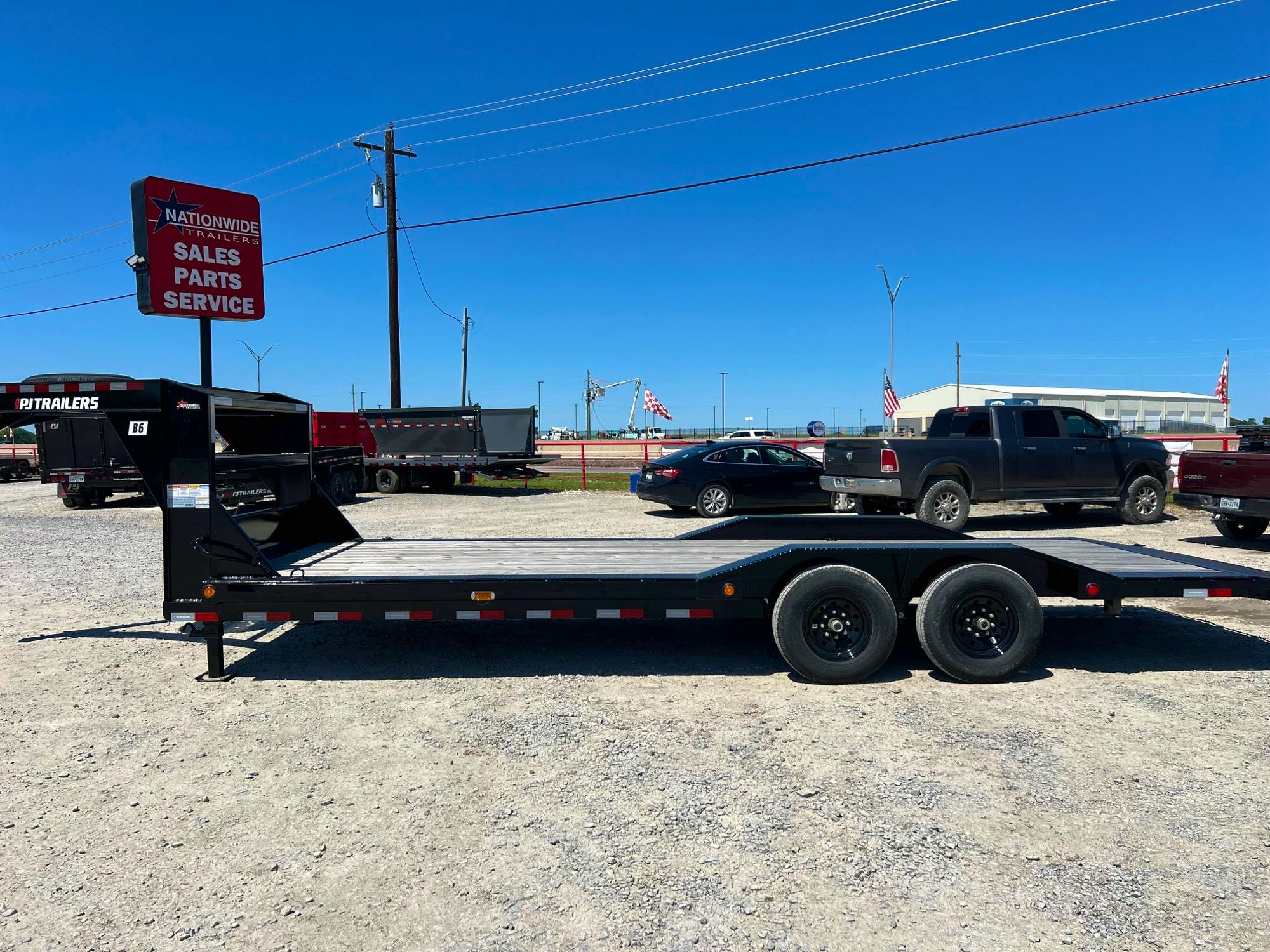 PJ Trailers 24'x102" GN 6" Channel Super-Wide Equipment Trailer (B6) - Stock #77556 - Image 3 of 5
