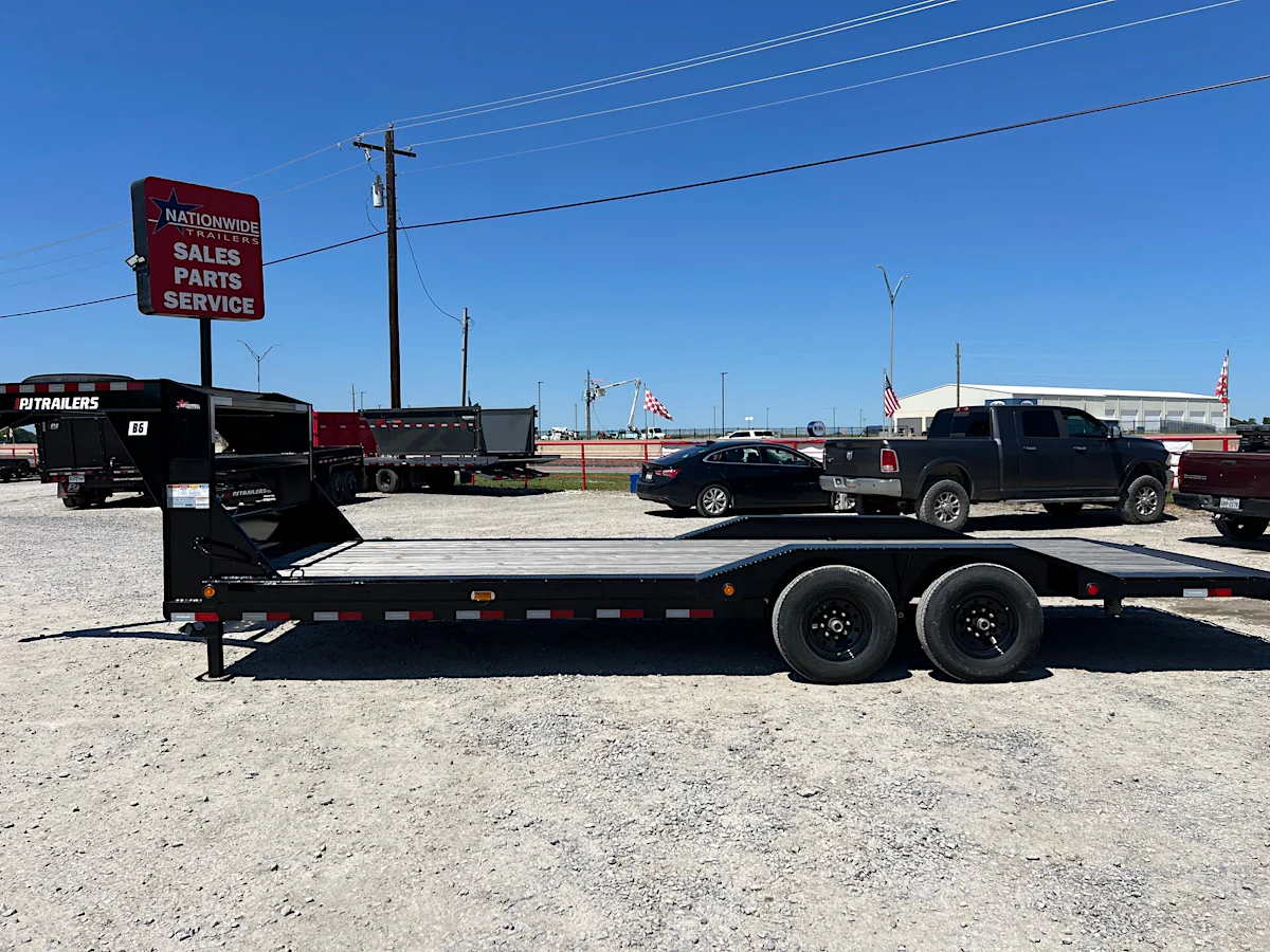 PJ Trailers 24'x102" GN 6" Channel Super-Wide Equipment Trailer (B6) - Stock #77556 - Image 3 of 5 PJ Trailers 24'x102" GN 6" Channel Super-Wide Equipment Trailer (B6) - Stock #77556 - Image 3 of 5
