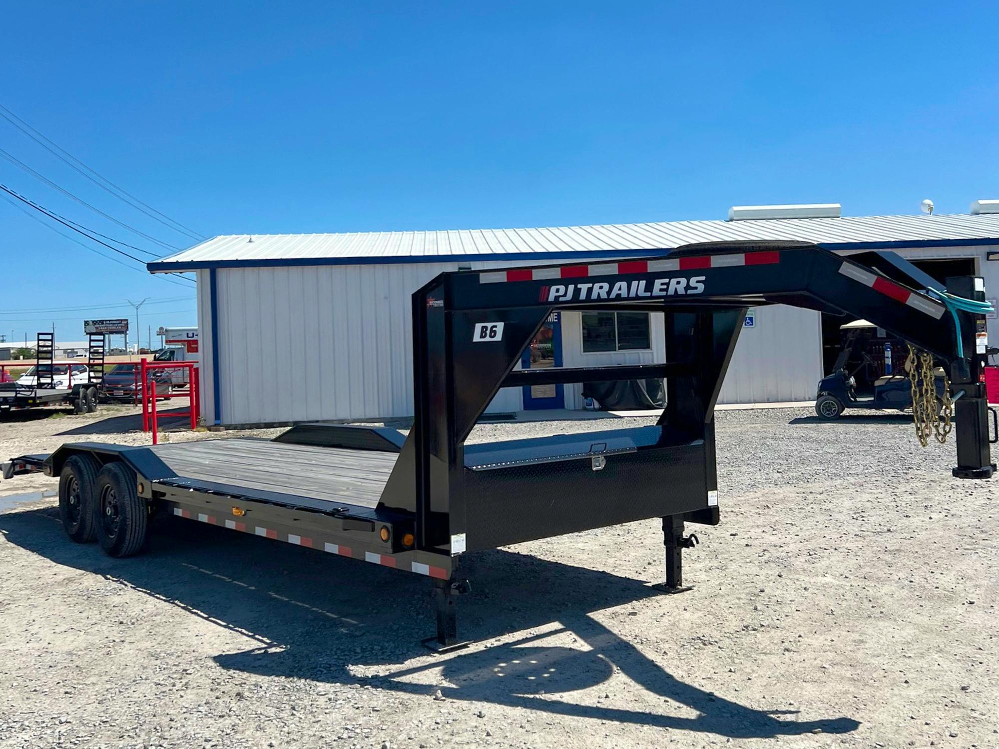 PJ Trailers 24'x102" GN 6" Channel Super-Wide Equipment Trailer (B6) - Stock #77556 - Image 1 of 5