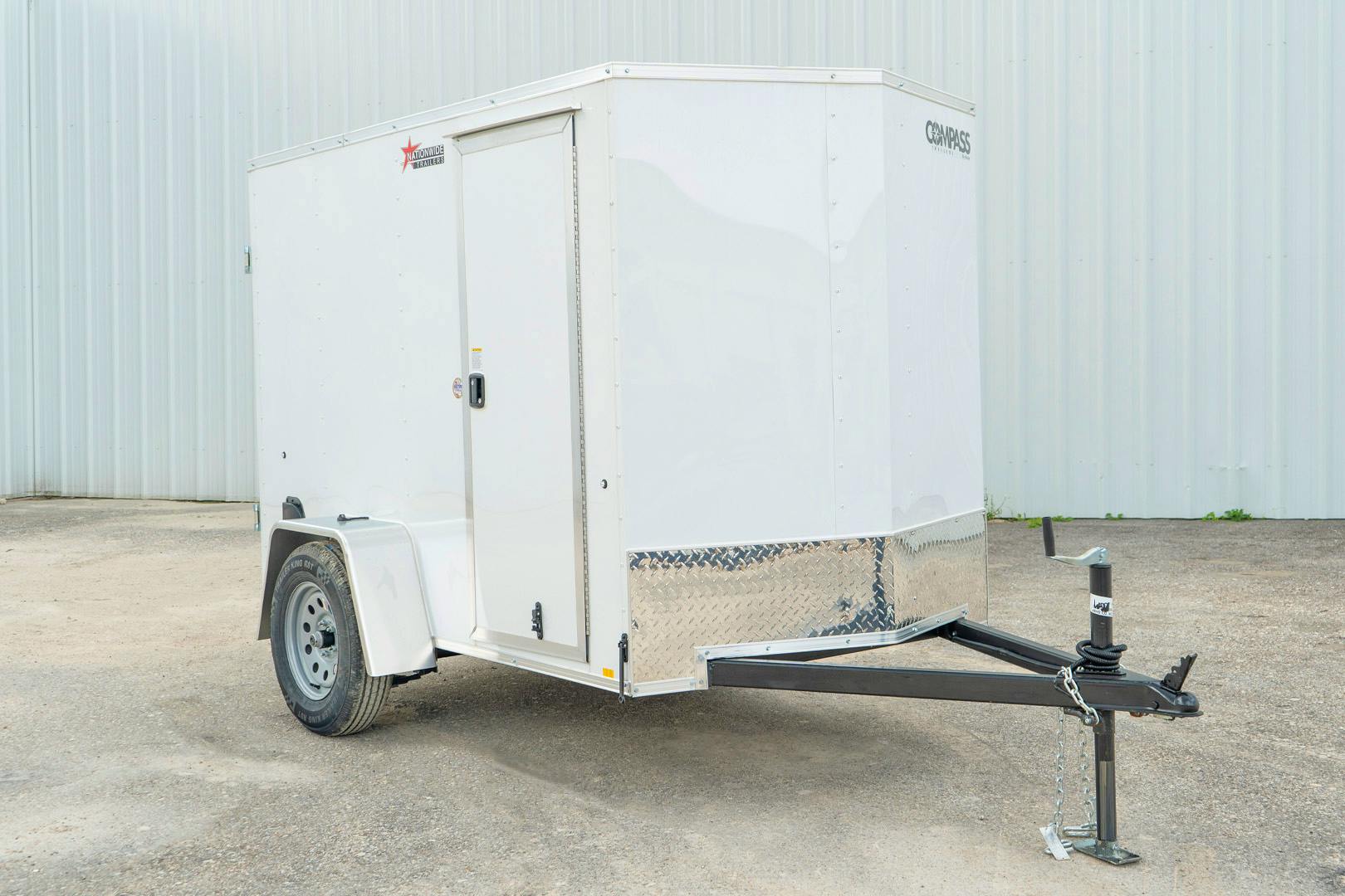 Compass 5'x8' Enclosed Cargo Trailer w/ Rear Ramp Door (C1) - Stock #77560 - Image 2 of 17