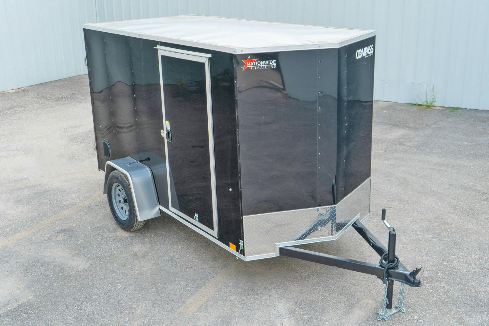Compass 5'x10' Enclosed Cargo Trailer w/ Rear Ramp Door (C1) - Stock #77562 - Image 1 of 18