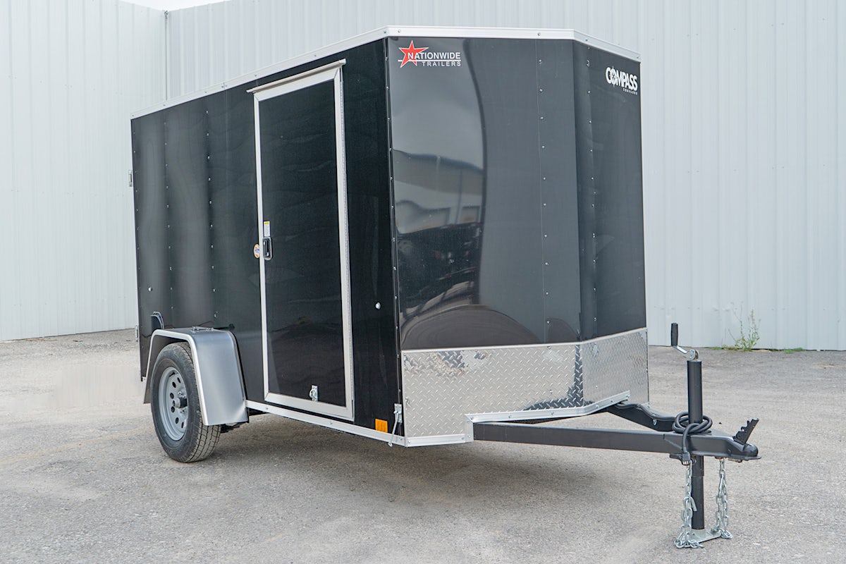 Compass 5'x10' Enclosed Cargo Trailer w/ Rear Ramp Door (C1) - Image 2
