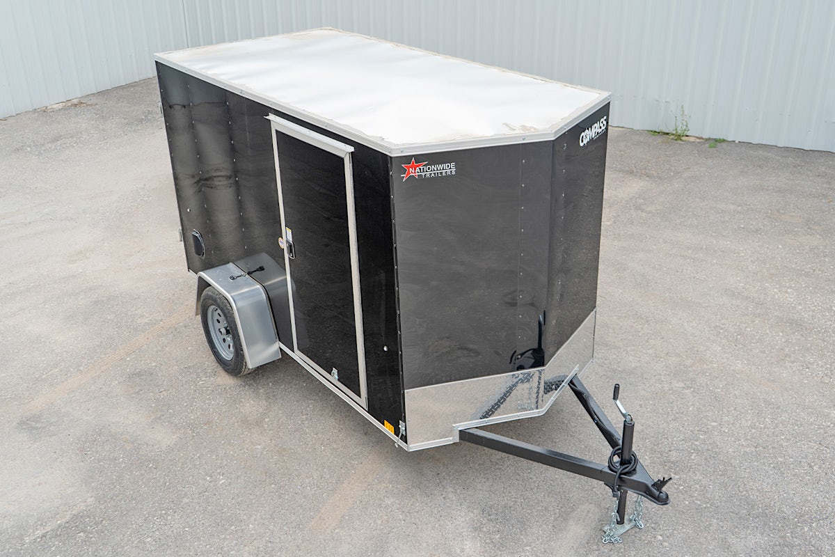 Compass 5'x10' Enclosed Cargo Trailer w/ Rear Ramp Door (C1) - Image 4