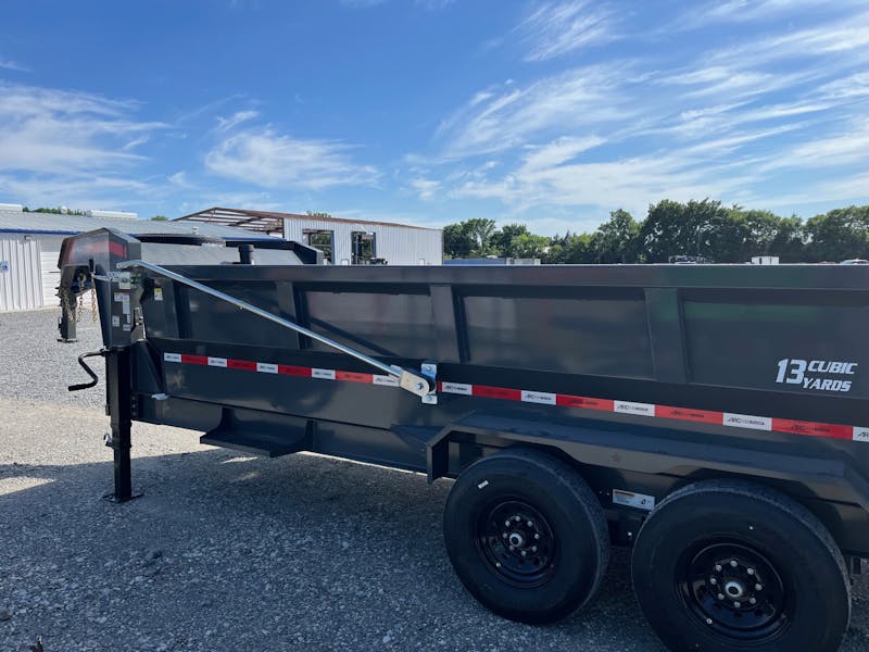 ARC Trailers 16ftx83in Gooseneck Telescopic Dump Trailer w  3ft Sides  GDT