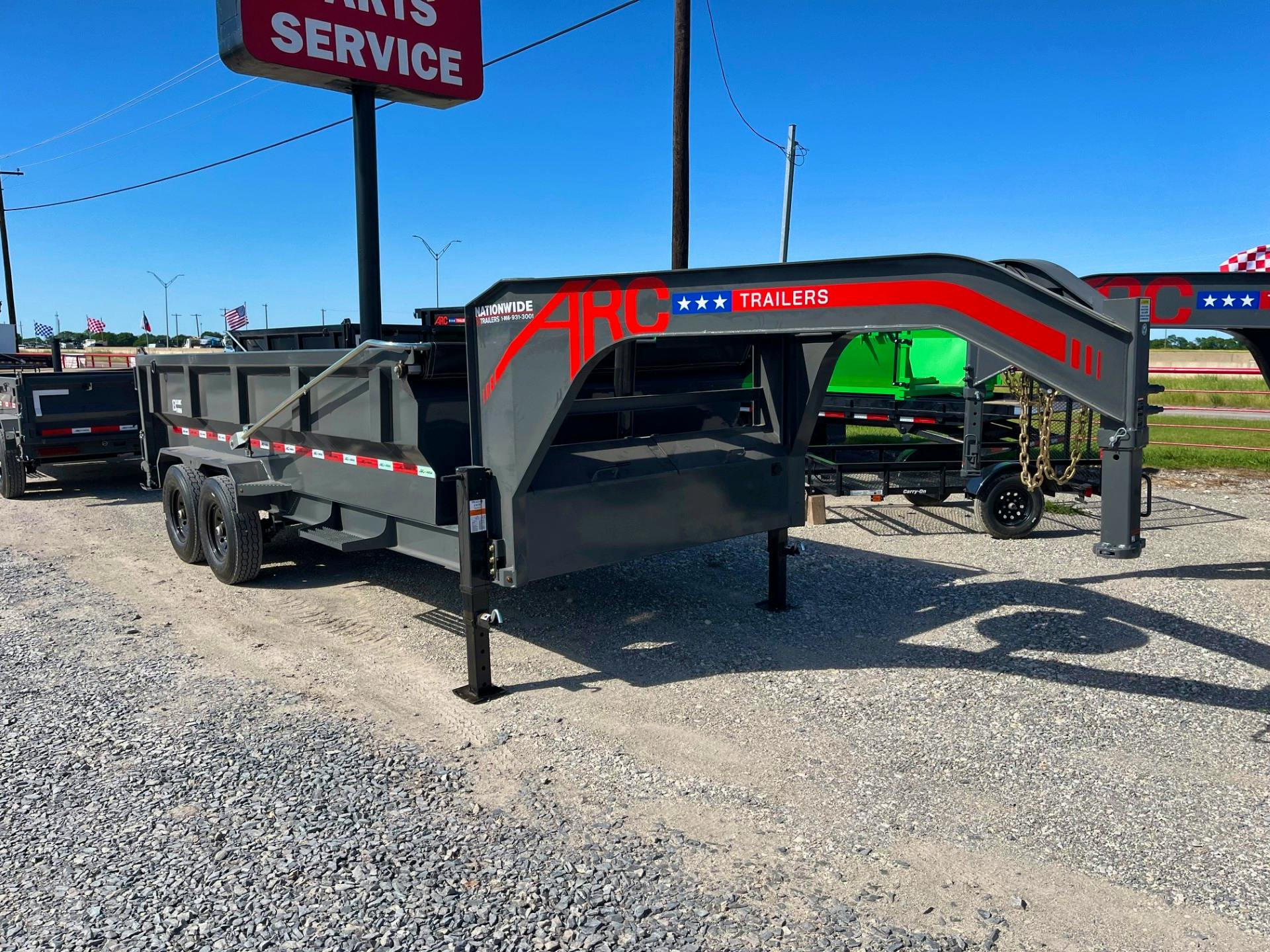 ARC Trailers 16'x83" Gooseneck Telescopic Dump Trailer w/ 3' Sides (GDT) - Image 1